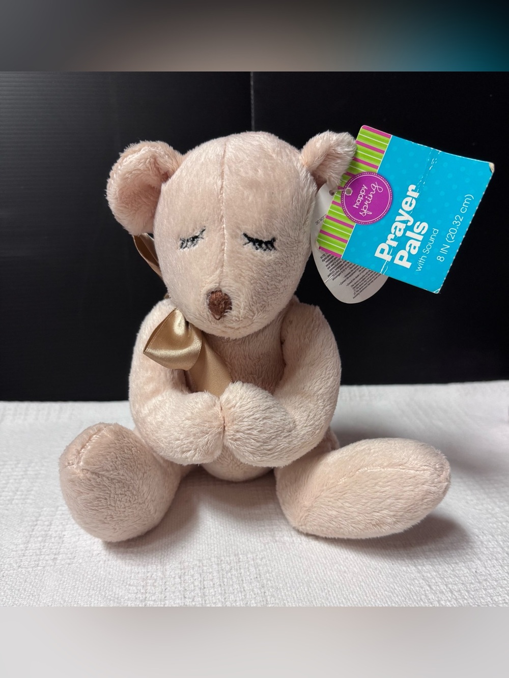 Dan Dee Prayer Pals Plush Bear - Soft Tan Comfort Toy